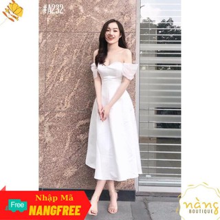 Váy nữ đẹp 💖freeship💖 đầm dự tiệc cúp ngực trễ vai dáng dài rossy dress cực sang chảnh