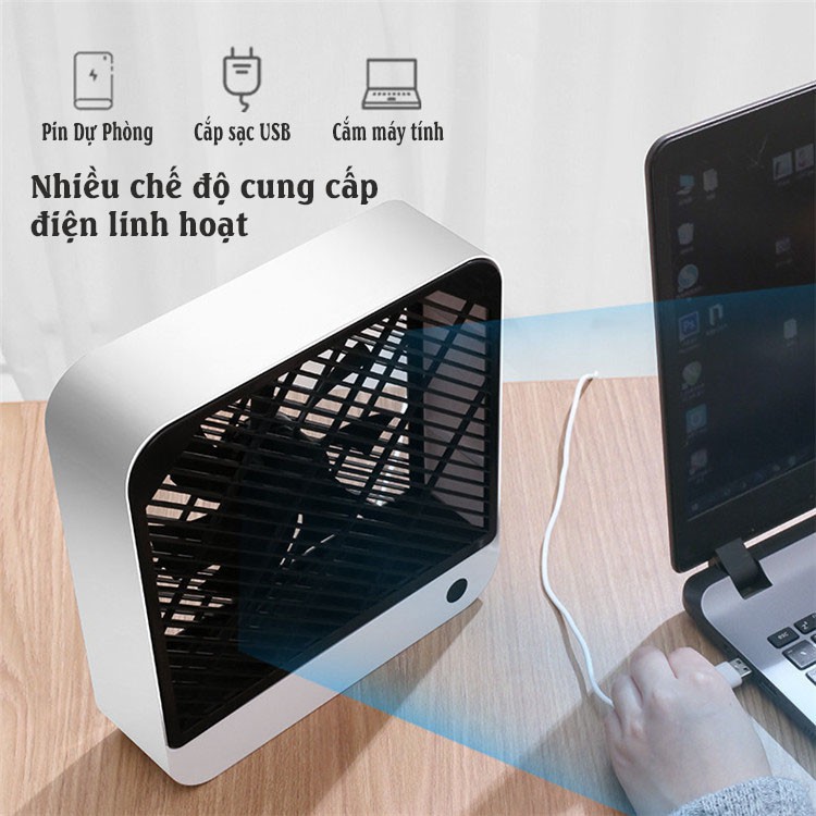 Quạt mini Sạc Usb Để Bàn 2 Chế Độ Gió , Sử Dụng Động Cơ Không Chổi Than Siêu Bền | BigBuy360 - bigbuy360.vn