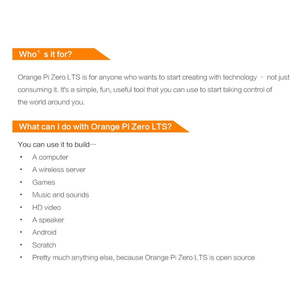 Bộ Bảng Mạch Tích Hợp Bảo Vệ Màu Trắng Cam Pi Zero Lts 512mb + H2 + Quad Core Mini | BigBuy360 - bigbuy360.vn