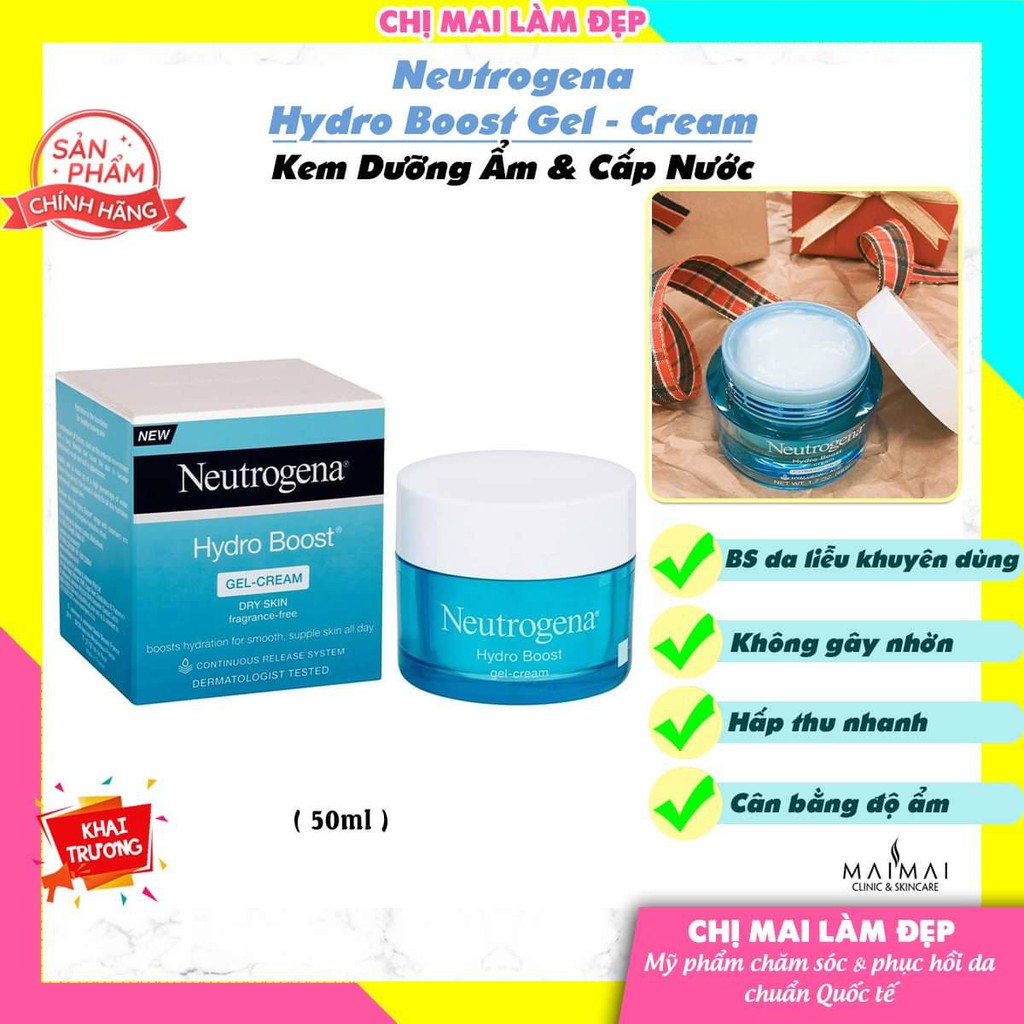 Kem Dưỡng Ẩm Da Khô Neutrogena Hydro Boost Gel Cream - 48g