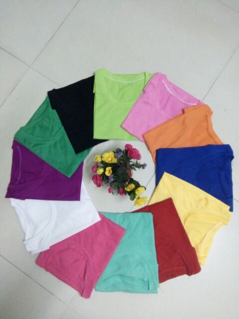 Set 5 Áo Thun Cổ Tròn 5 Màu