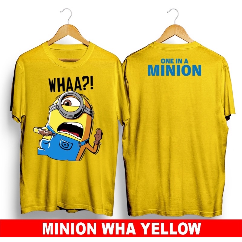 Áo thun nam ngắn tay in hình Minion sáng tạo