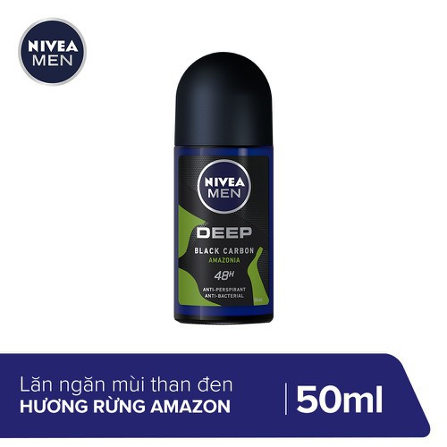 [COCOLUX]  Lăn ngăn mùi Nivea men than đen 50ml