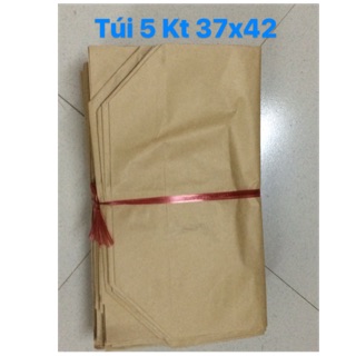 Combo 100 túi giấy xi măng loại túi 5 Kt 37x42