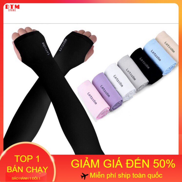 Bộ 2 bao tay chống nắng,ống tay chống nắng Hàn Quốc Let's Slim - DTM Store