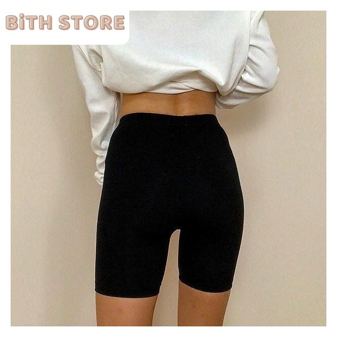 Quần legging lửng nữ ôm dáng tập thể thao mặc nhà tập gym thời trang, quần đùi legging ôm body chất đẹp