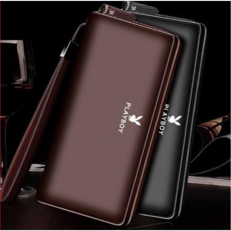 Ví Nam Nữ Unisex Bóp Nam Nữ Unisex Cao Cấp PLAYBOY - Long Section (VI-127) - Bóp Đứng Dài - Ví Đứng Dài 🌺