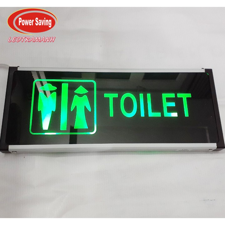 Bảng đèn led Toilet - WC 2 mặt