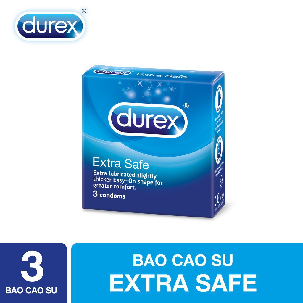 Bao cao su Durex Extra Safe 3 bao