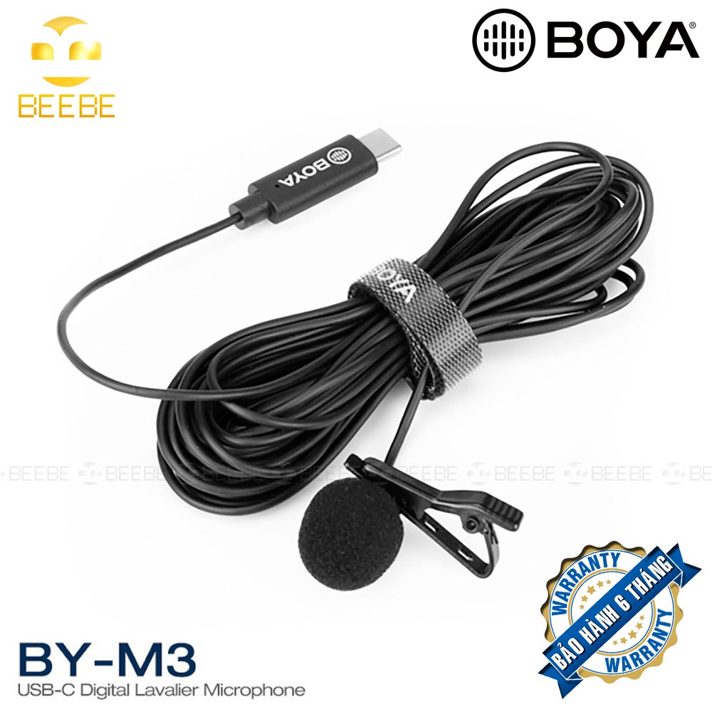Boya BY-M3 - Micro Gài Áo Giắc Cắm Type-C