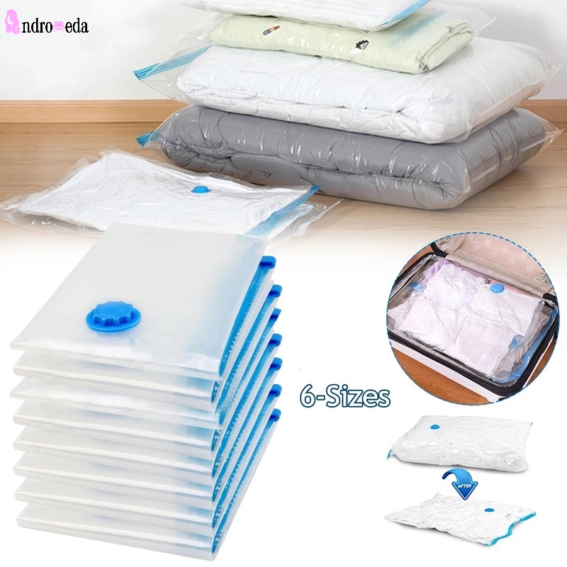 1 Túi Đựng Quần Áo Hút Chân Không Chống Ẩm Có Thể Tái Sử Dụng 6 Kích Cỡ