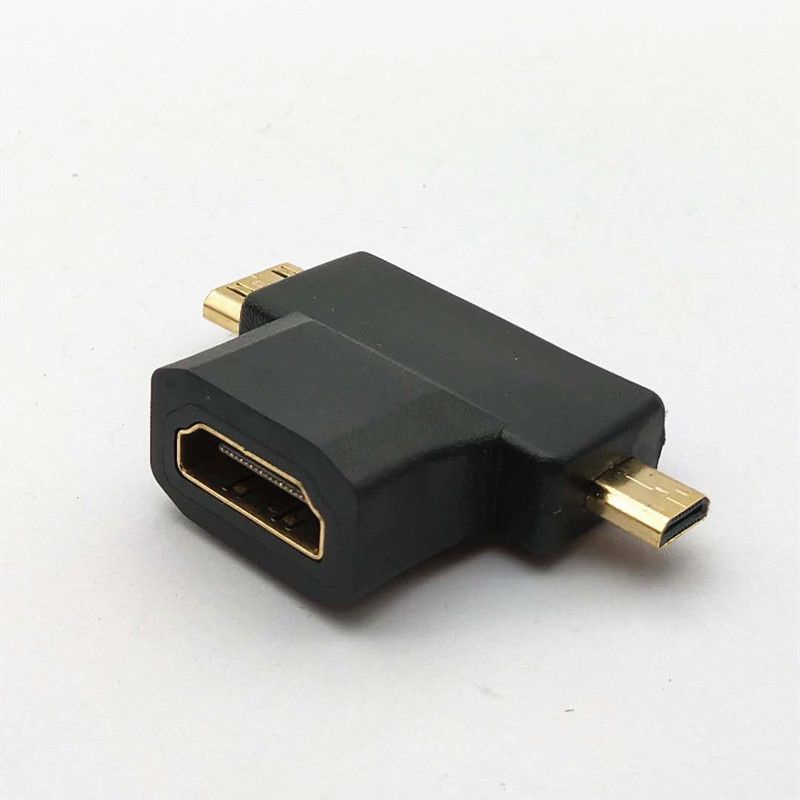 Đầu chuyển đổi Adapter HDMI ra mini HDMI, micro HDMI 2 trong 1