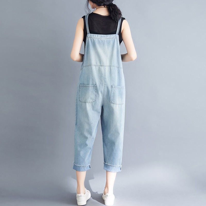 [ORDER] Quần yếm bigsize jean xanh dây mảnh(fit đến 80kg) - Có ảnh thật | BigBuy360 - bigbuy360.vn