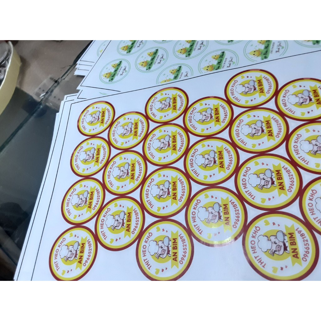 In tem giấy 20 tờ a3 giá cực rẻ, thiết kế theo yêu cầu