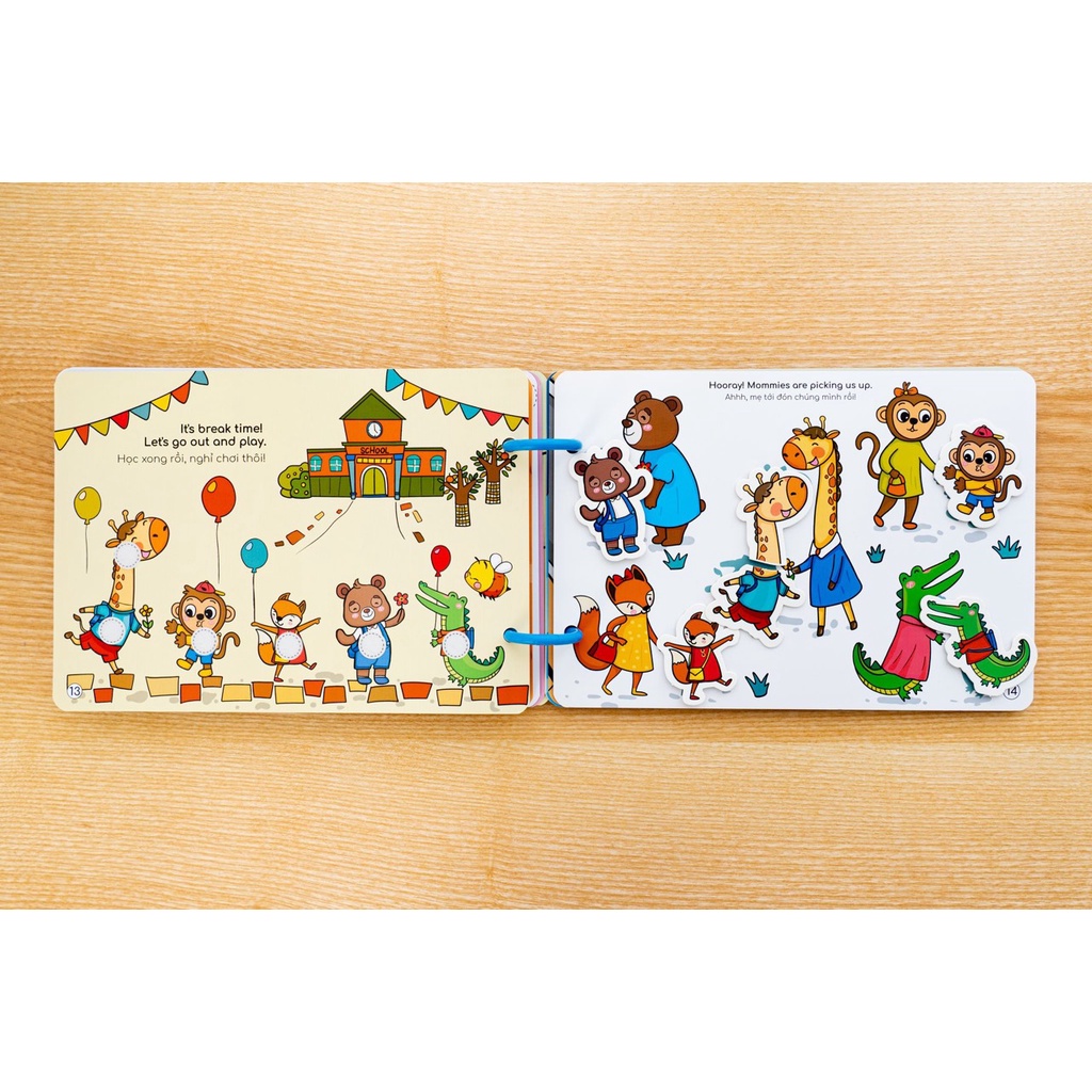 LIỆU BÓC DÁN BUSY BOOK- XANH DƯƠNG