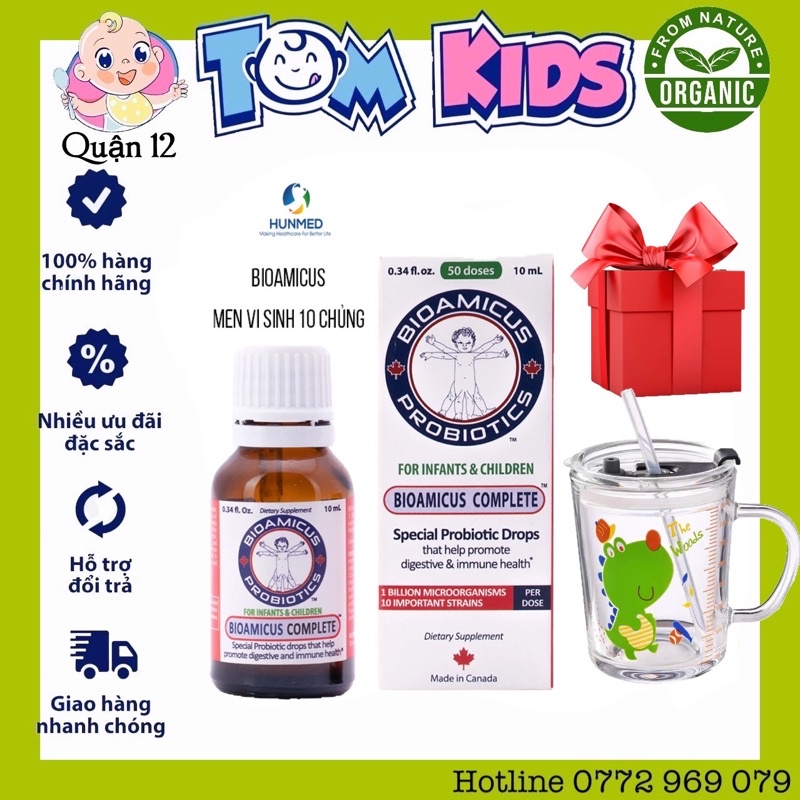 [Chính Hãng ] Men Vi Sinh 10 Chủng Biomicus Complete 10ML Nhập Khẩu CanaDa