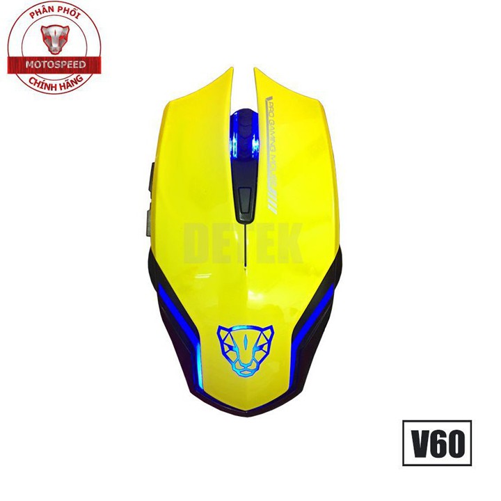 Chuột game thủ Motospeed V60 Optical Gaming Mouse (Vàng)