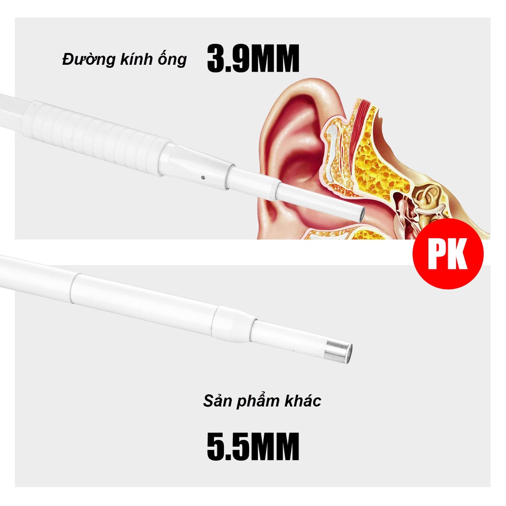 Túi Camera tai mũi họng, Camera Nội Soi Tai Có Dây Androi, Siêu Nét Dễ Dàng Sử Dụng