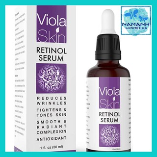 Serum cao cấp Viola Skin Retinol Hyaluronic Acid & Vitamin E dưỡng ẩm và sáng cho da nhạy cảm – 30ml