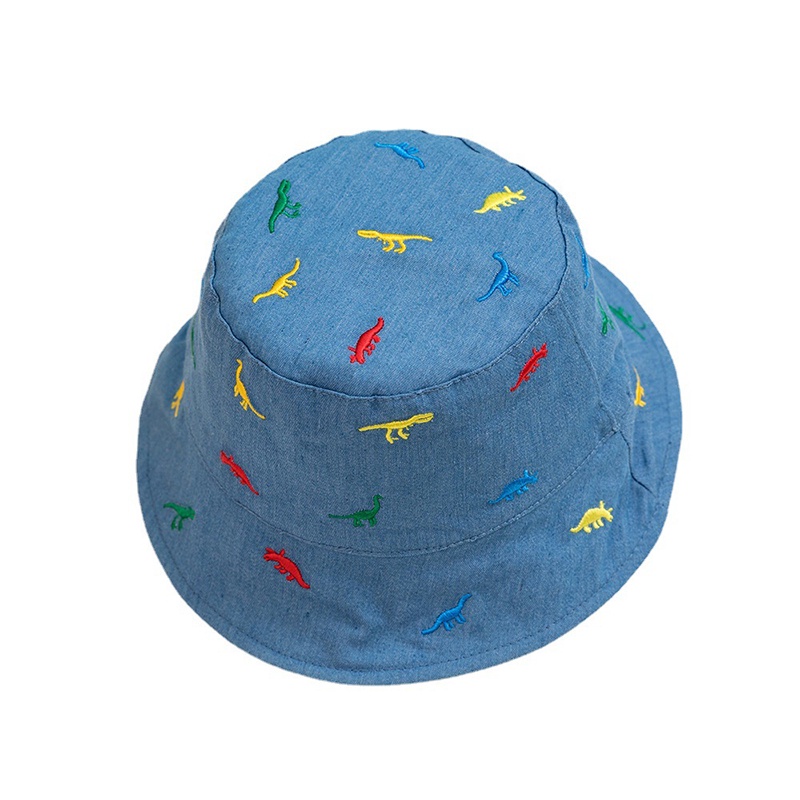 Mũ Xô Chống Nắng Thêu Họa Tiết Hoạt Hình Dễ Thương Thời Trang Xuân Hè Cho Bé