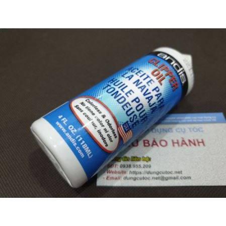 Dầu Andis Tra Tông Đơ Nhập Mỹ Có Mã Check Chính Hãng, Dầu Tra Kéo Cắt Tóc 120ml.(Ảnh thật)