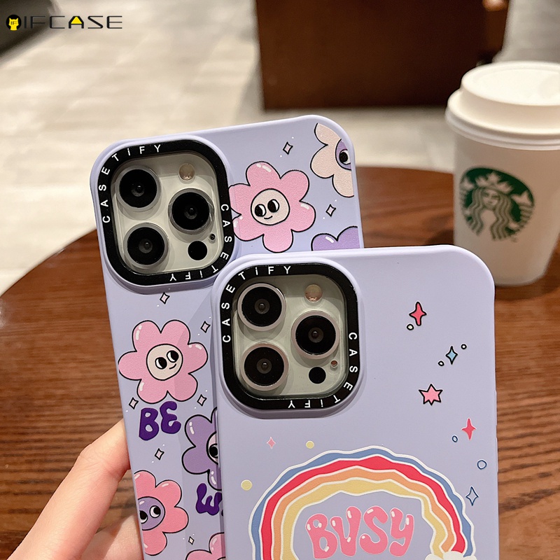 Ốp Điện Thoại Silicon Dạng Lỏng Hình Hoa Màu Cầu Vồng Cho iPhone 13 12 12 11 Pro Max XS Max XR X 7 8 Plus