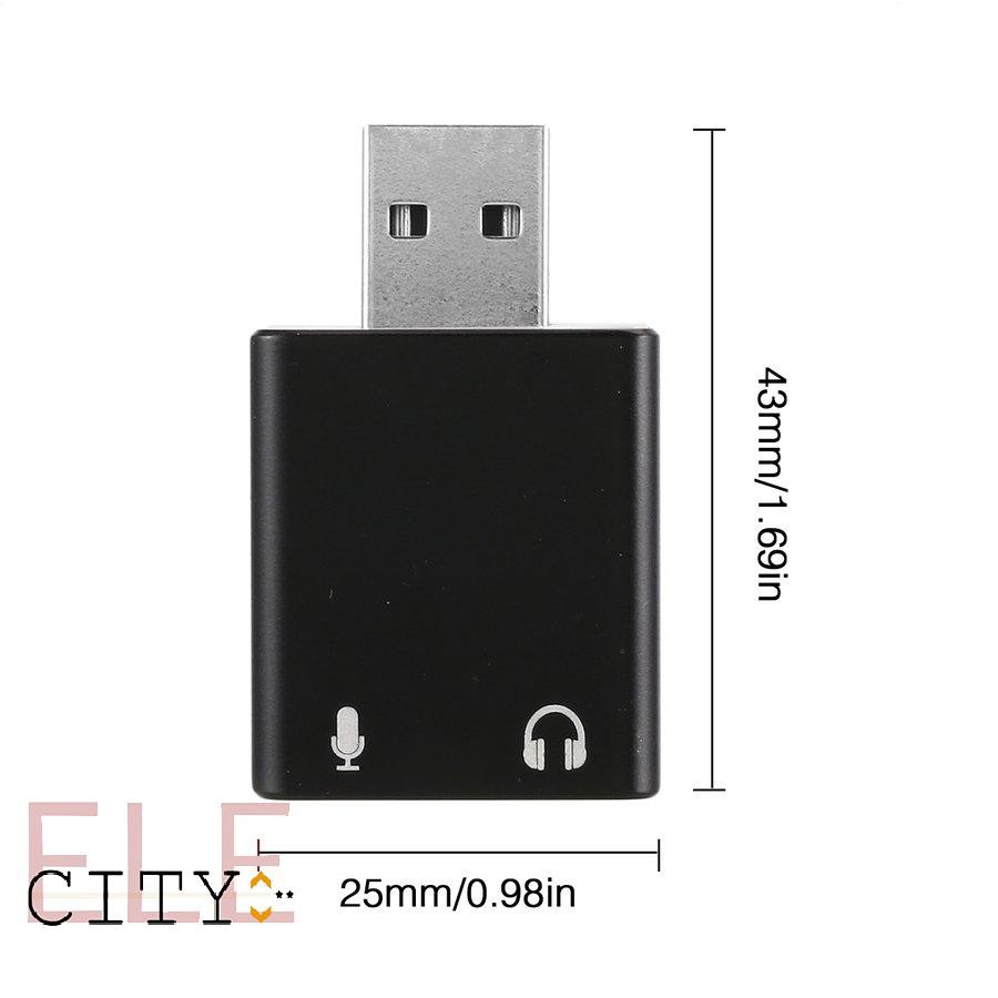 Set 6 Giắc Cắm Âm Thanh 7.1 Ch Usb Giắc Cắm 3.5mm