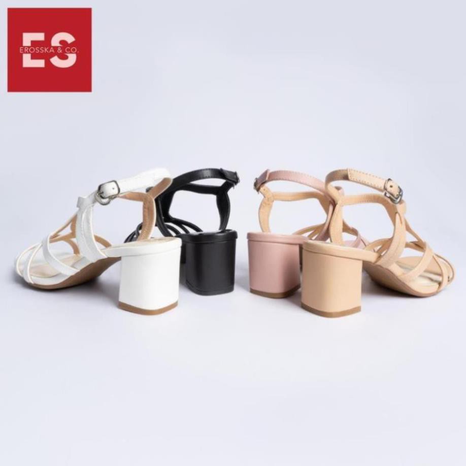 Carl & Ane - Giày sandal phối dây thời trang nữ mũi vuông gót cao 5cm màu đen _ CS002 -cwj24 : 🌸 . "