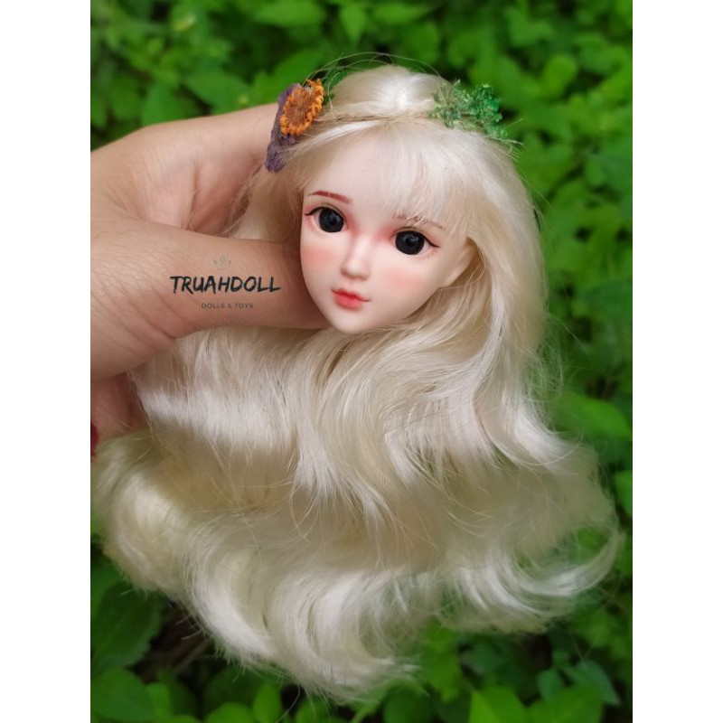 Đầu búp bê xinyi mắt gắn faceup Truahdoll