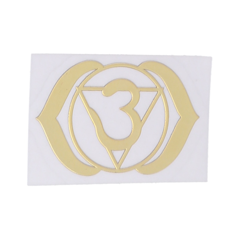 Whi Bộ 7 Miếng Dán Kim Loại Họa Tiết Hoa Tinh Tế Cuộc Sống Chakras Hình Học