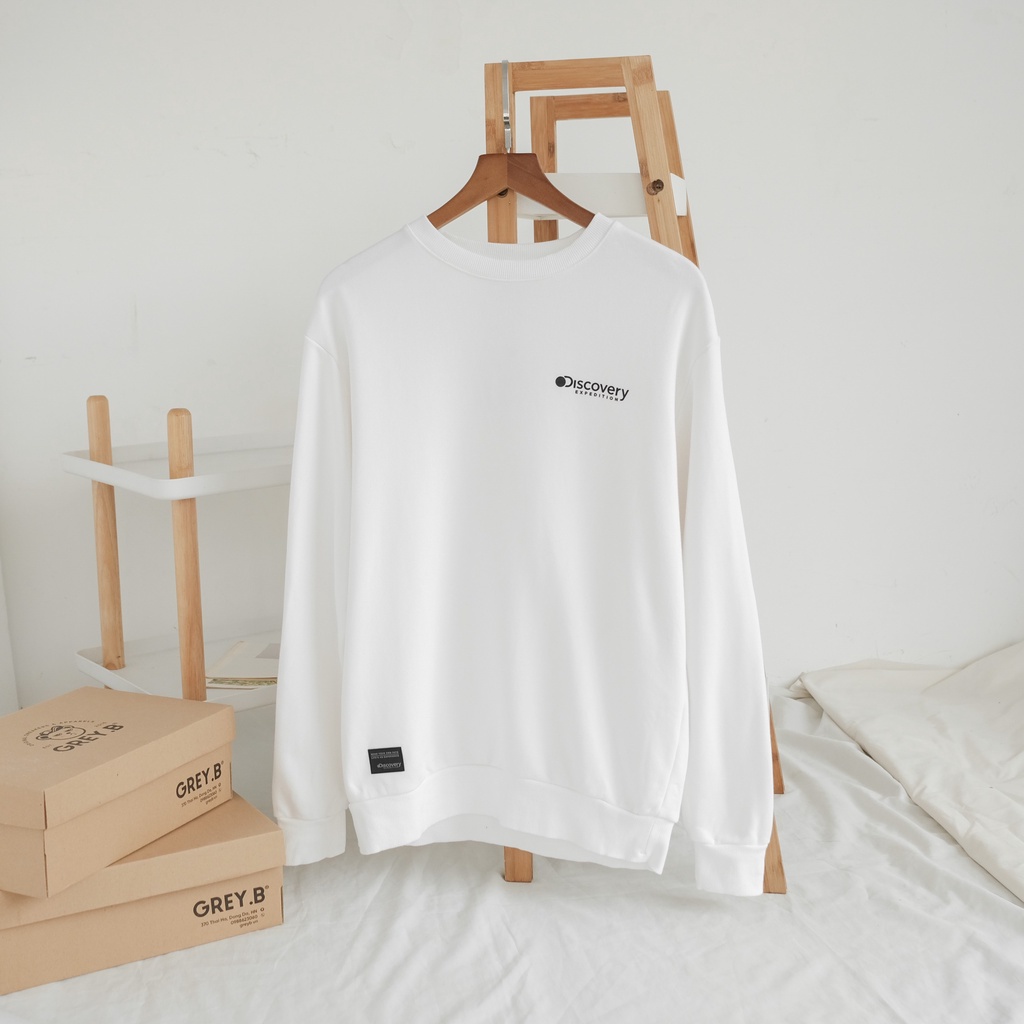 Áo Sweater Discovery Nỉ In Logo Nổi Phong Cách Hàn Quốc Nhiều Màu | BigBuy360 - bigbuy360.vn