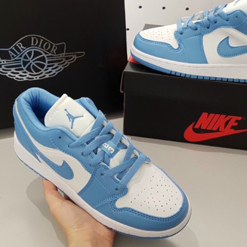 [TẶNG HỘP] Giày jordan1 xanh thấp cổ size 36-&gt;43