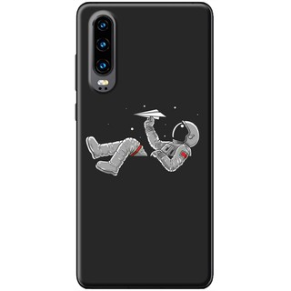 Ốp lưng nhựa dẻo Huawei P30, P30 Pro, P30 Lite in hình Phi hành gia
