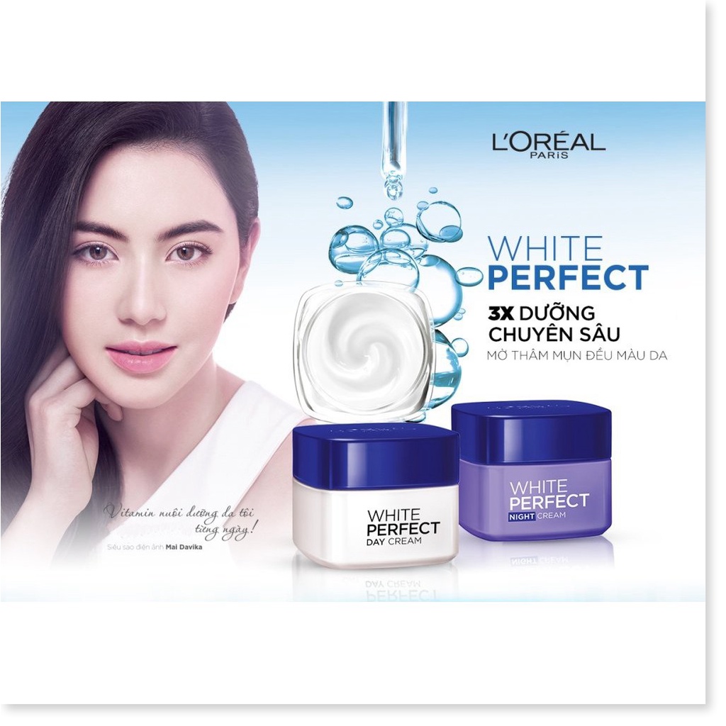 Combo Kem Dưỡng Sáng Da Ngày & Đêm L'Oreal White Perfect Day & Night Cream 50ml