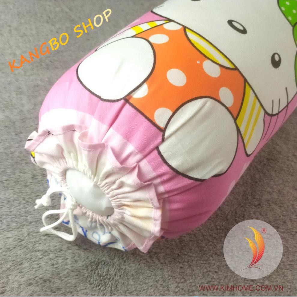 [KIMHOME] Gối ôm hơi trẻ em vải cotton Thắng Lợi kèm ruột gối gòn hạt có khóa kéo thước dài 60cm - 70cm - 80cm