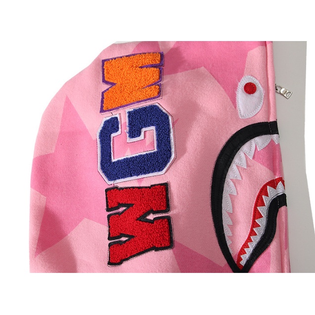 Mới Áo Khoác Hoodie BAPE Họa Tiết Rằn Ri