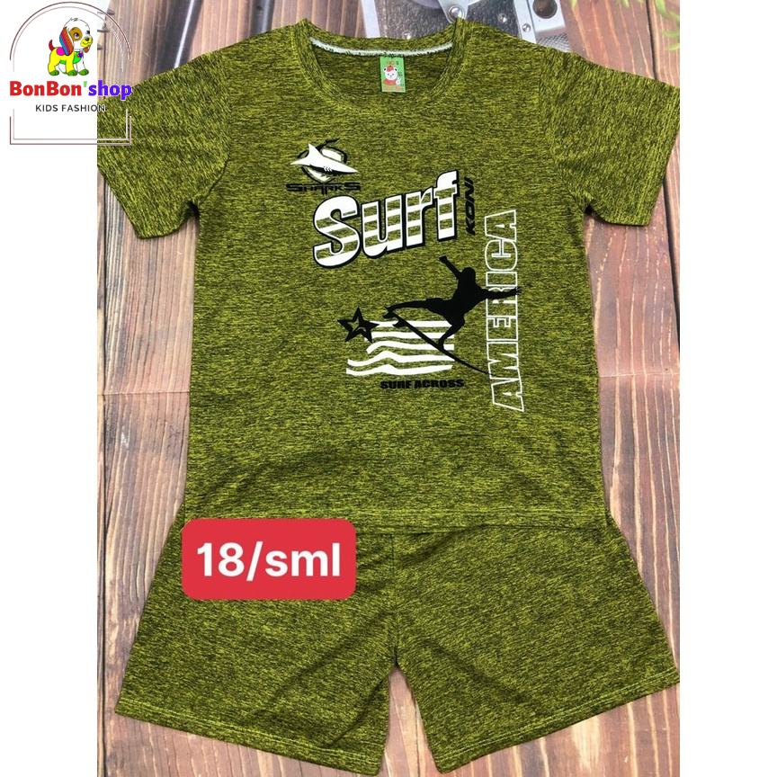 Bộ cọc tay thun lạnh cho bé trai mát lạnh, size 18-25kg, TL01
