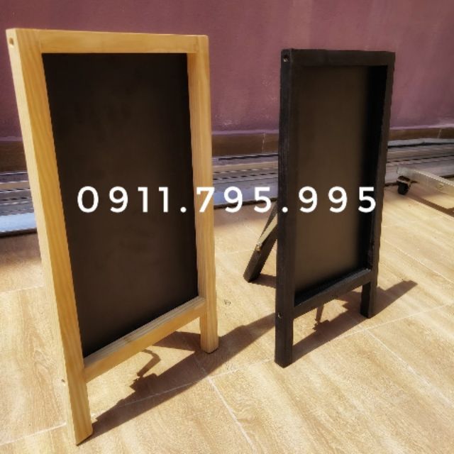 Bảng đen viết phấn mini để bàn( 20x45cm)3 màu