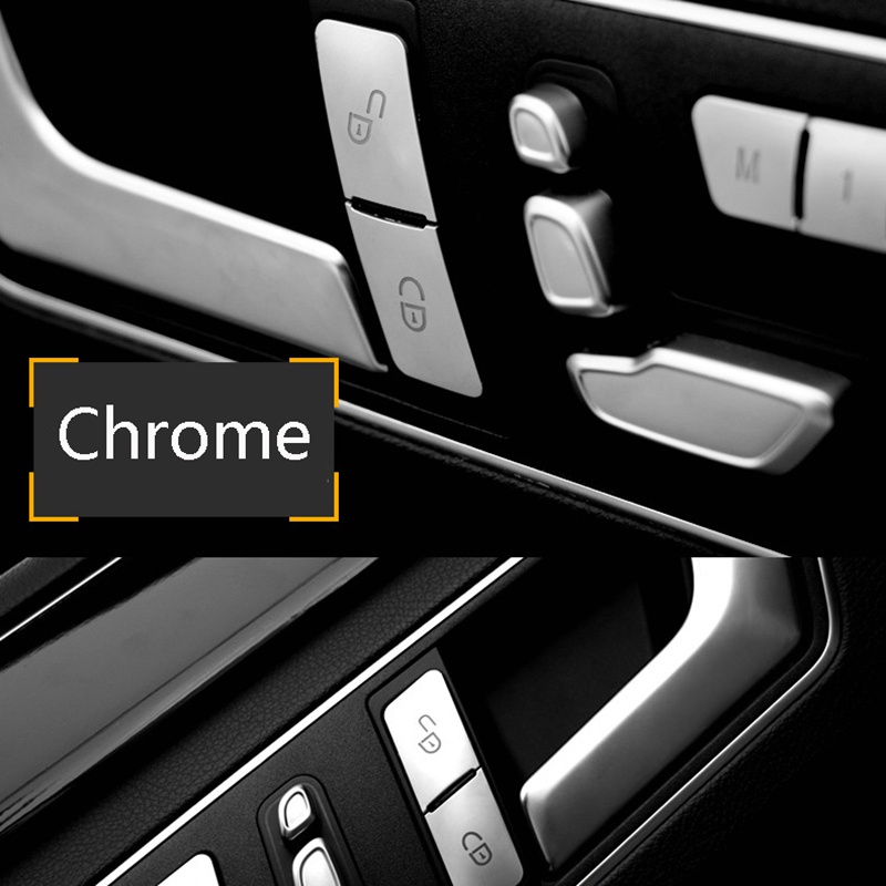 12 Miếng dán nút điều khiển cửa xe hơi Mercedes Benz CLA/ GLA/ GLK/ GLE/ CLS