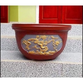 khuôn đúc chậu tròn rộng 40 cao 24 cm