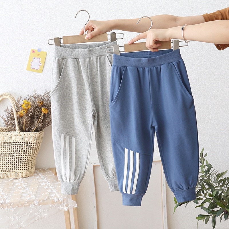 Quần Thể Thao Kẻ Sọc Cho Bé 4 Màu Size 8-20kg