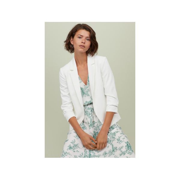 Đức-Áo vest blazer H&M auth new tag Trắng authentic 2 lớp có lót chính hãng cao cấp | BigBuy360 - bigbuy360.vn