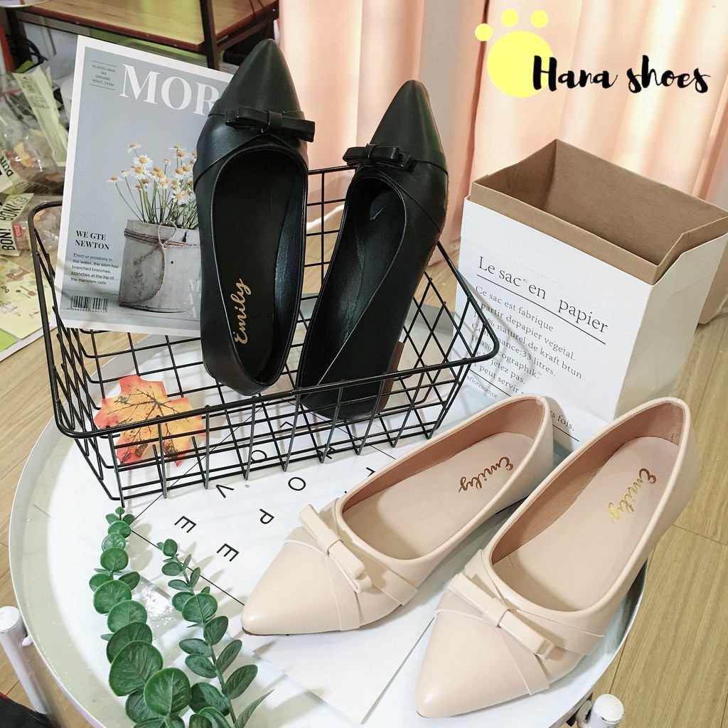 Giày bệt búp bê nữ đính nơ xinh xắn siêu bền- B6 | BigBuy360 - bigbuy360.vn