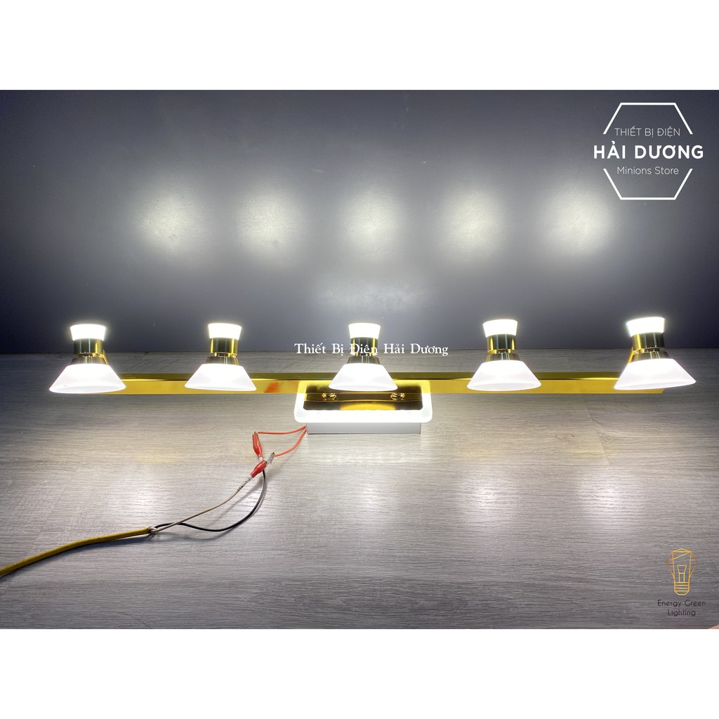 Đèn soi tranh - Đèn rọi gương Led 5 Đèn chiếu sáng 7475-5 - Điều chỉnh góc chiếu - 3 Chế độ ánh sáng