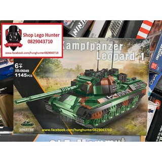 Xingbao XB 06049 Army Modern War Bộ đồ chơi lắp ráp Xe Tank Leopart 1 Kampfpanzer của Đức 1145 chi tiết