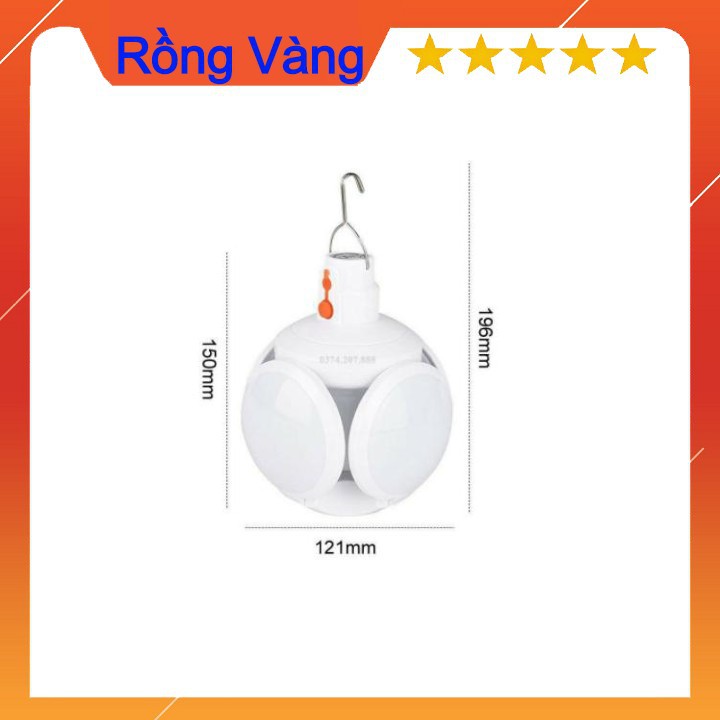 Bóng đèn tích điện 5 cánh hoa