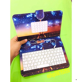 Bao da tích hợp bàn phím cho điện thoại - máy tính bảng 4.5 - 8 inch cho hệ điều hành android hình THÁP