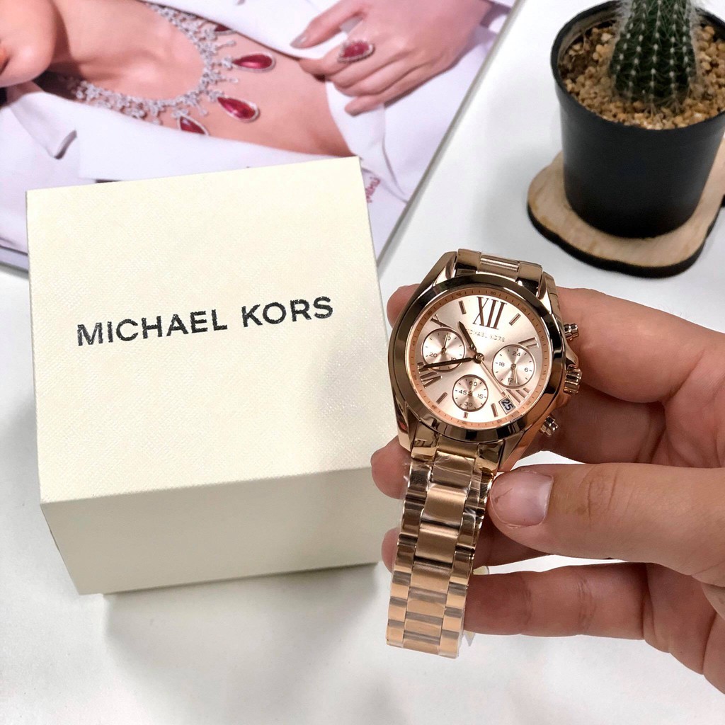 Đồng Hồ Nữ Michael Kors Bradshaw Rose Gold MK5799