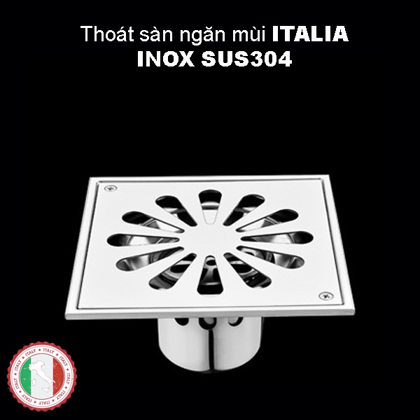 Thoát sàn ngăn mùi 10x10 12x12 15x15 cm Siêu xịn - Hàng cao cấp ITALIA SUS304