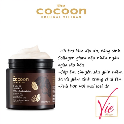 Tẩy da chết body Cocoon Chiết xuất Cà phê Đắk Lắk